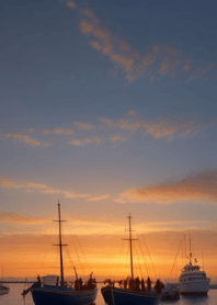 Dock morning mist sunset 472577