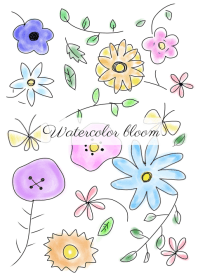 Watercolor bloom