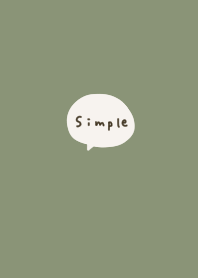 Milky green and simple.