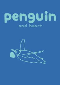 penguin & heart Ultramarine