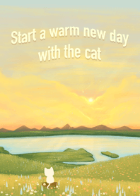Start a warm new day with the cat