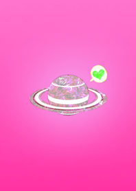 Love love comes Saturn Pink Red
