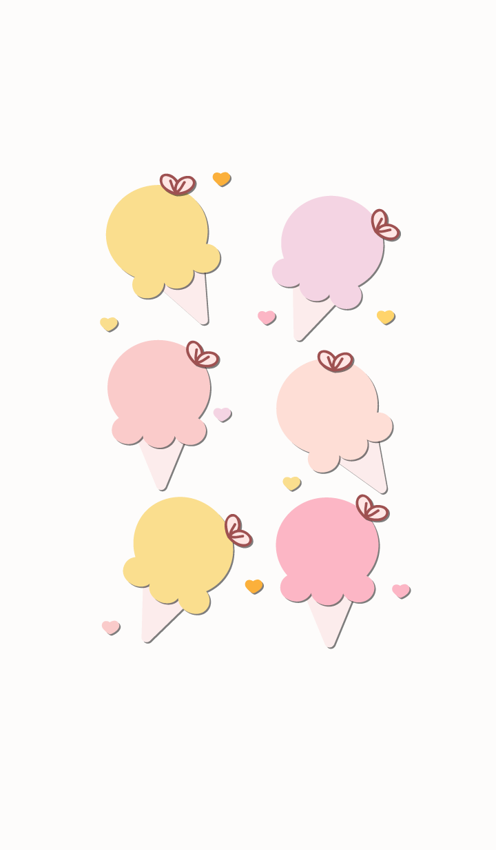 Cute ice-cream theme 51