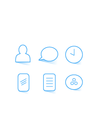 シンプル ～ ホワイト × ブルー