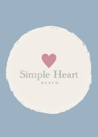 Simple Heart Blue 8 -MEKYM-