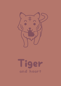 Tiger & heart BRN gold