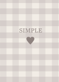 SIMPLE HEART //check greige