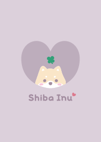柴犬2 四葉 [紫色的 粉色的]