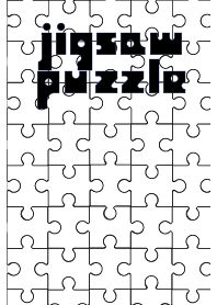 Jigsaw puzzle. -white-