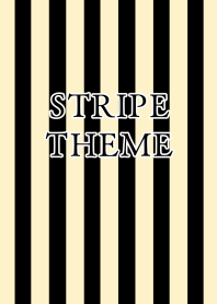 STRIPE THEMEj-BLACK&CREAM YELLOW