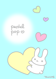 Pastel Pop Heart-blue