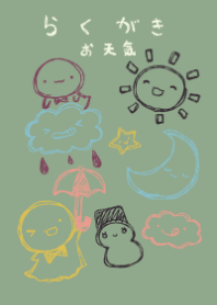 rakugaki weather japanese sweets