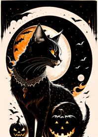 浮世絵万聖節猫 431BaD
