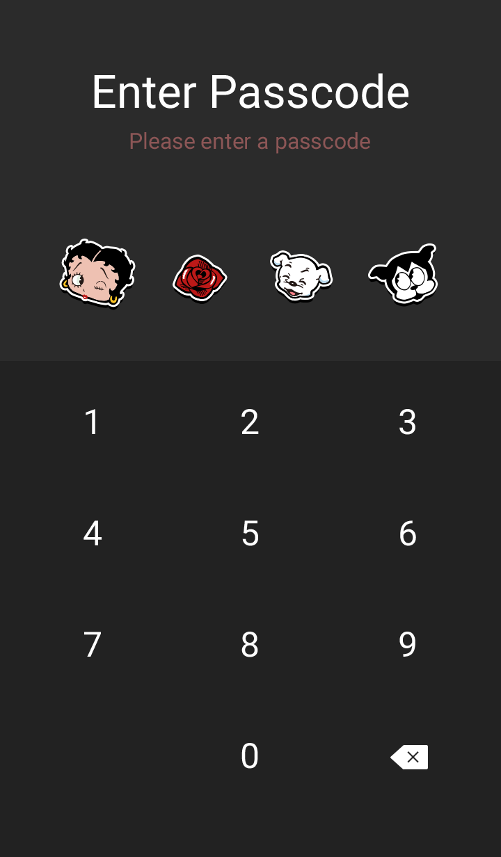 Betty Boop: Black Pattern