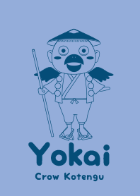 Yokai Crow Kotengu Fountain Blue