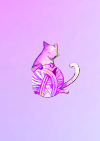 Summer watercolor cat 3