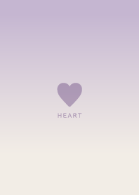 Simple Heart - Gradation - Purple