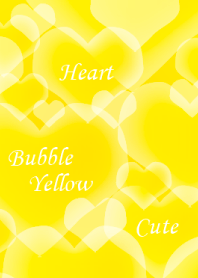 Heart Bubble Yellow Cute