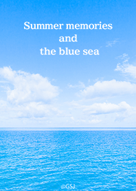 Summer memories the blue sea from Japan