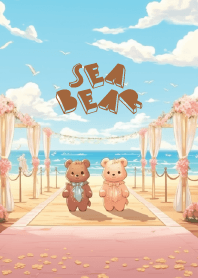 cute bear at wedding beach venues