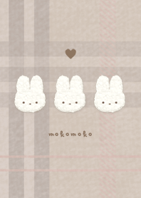 Rabbit Patch x Plaid  - Beige 02