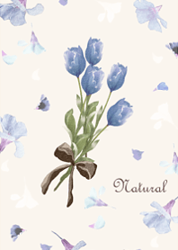 Tulip bouquet blue.