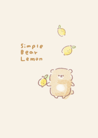 Simple Bear Lemon Beige