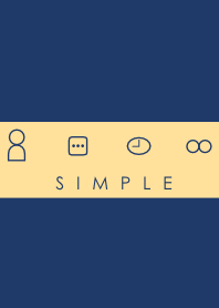 シンプル(ネイビー ベージュ)Ver.2