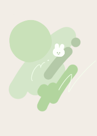 Rabbit and dull green