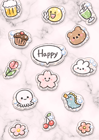 ぷっくりハッピー気分（ピンク）