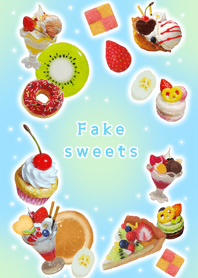 Fake sweets blue&light green! Revised