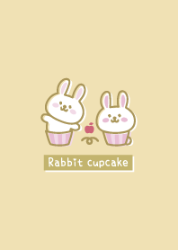 Rabbit cupcake.Apple.yellow