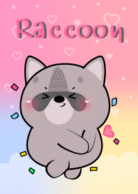 I Love You Cute Raccoon Theme