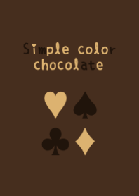 Simple color chocolate