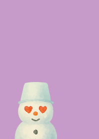 Expressive snowman8 on light purple