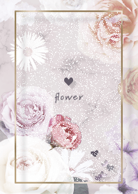 Marble and flowers greenbrown09_2