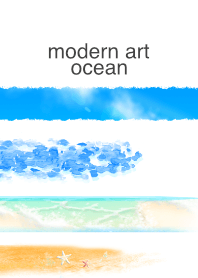 モダンアート　海