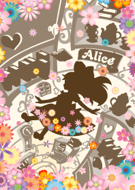 Alice Silhouette [In Wonderland]Flower - – LINE theme | LINE STORE