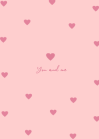 pattern heart (candy pink)