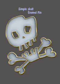 Simple skull Enamel Pin 23