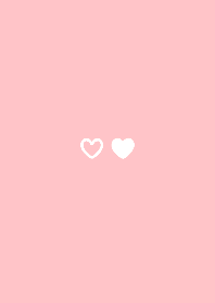 mini heart 04  - peach pink