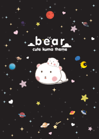 หมีคุมะ มินิมอล สีดำ