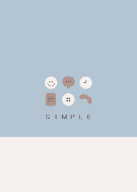 シンプル（beige blue)V.233