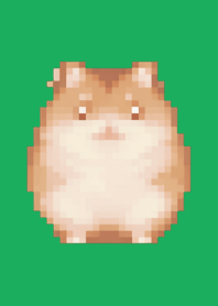 Hamster Pixel Art Theme  Green 01