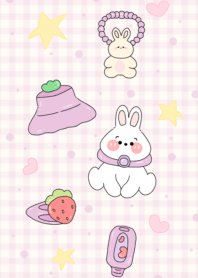 Rabbit with a hair clip