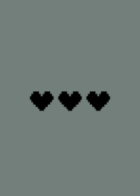tiny pixel art heart(dusty colors3-08)