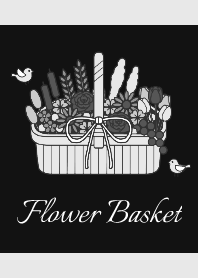 Flower 014 (Basket-Black)