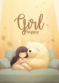 little girl in warming hug 2