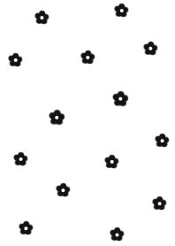 flower pattern =whiteblack=