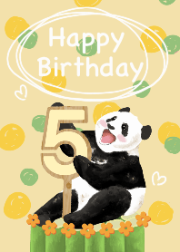 熊貓胖妮的生日派對（黃）